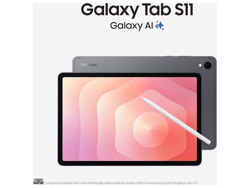 Tablet Samsung Galaxy Tab S11 256GB WiFi - Cinza, com Caneta S Pen